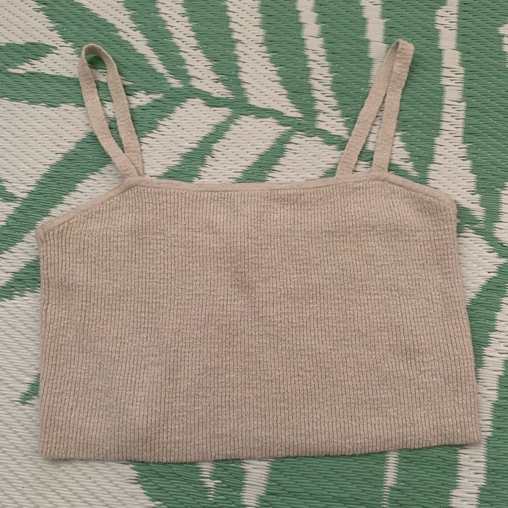 Madewell Halstead Square Neck Knit Tank Top